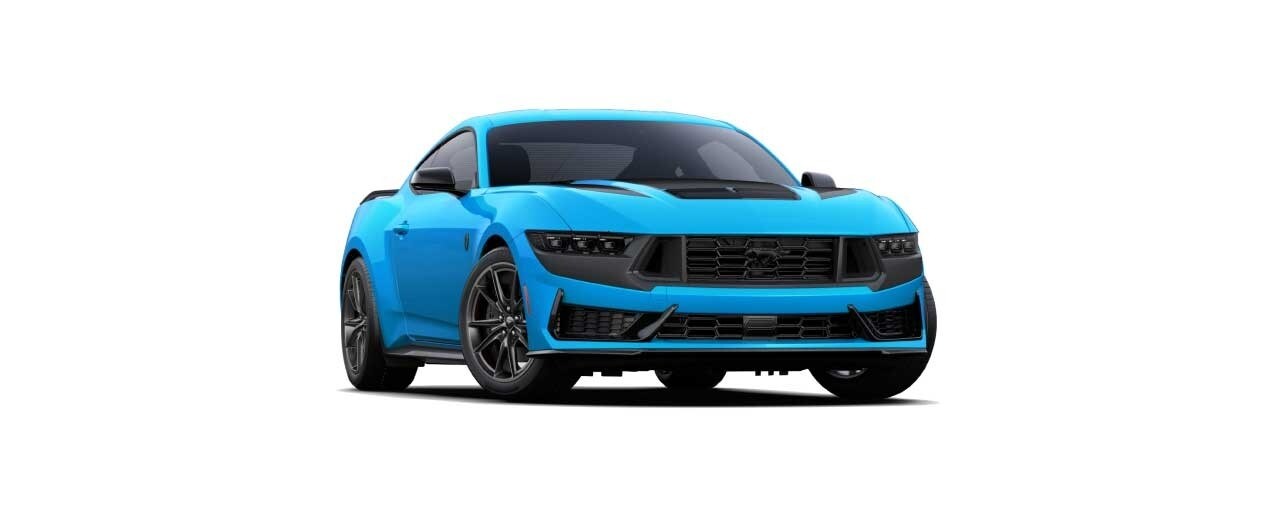 Mustang Dark Horse en color Azul Claro