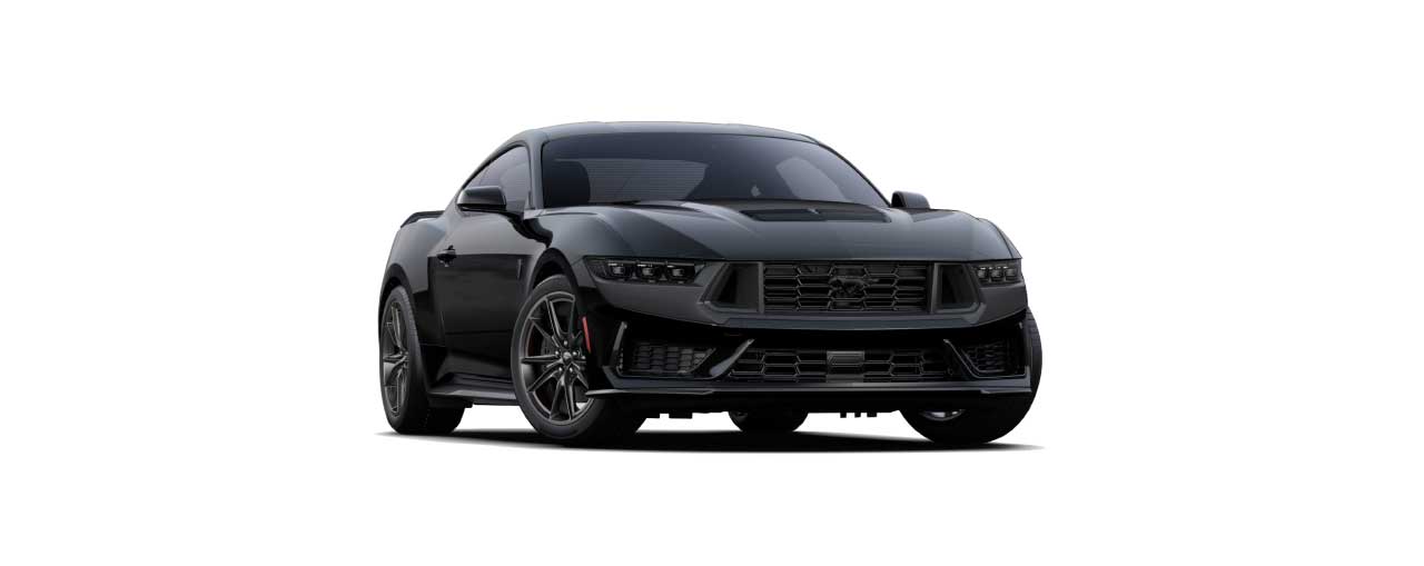 Mustang Dark Horse en color Negro Profundo