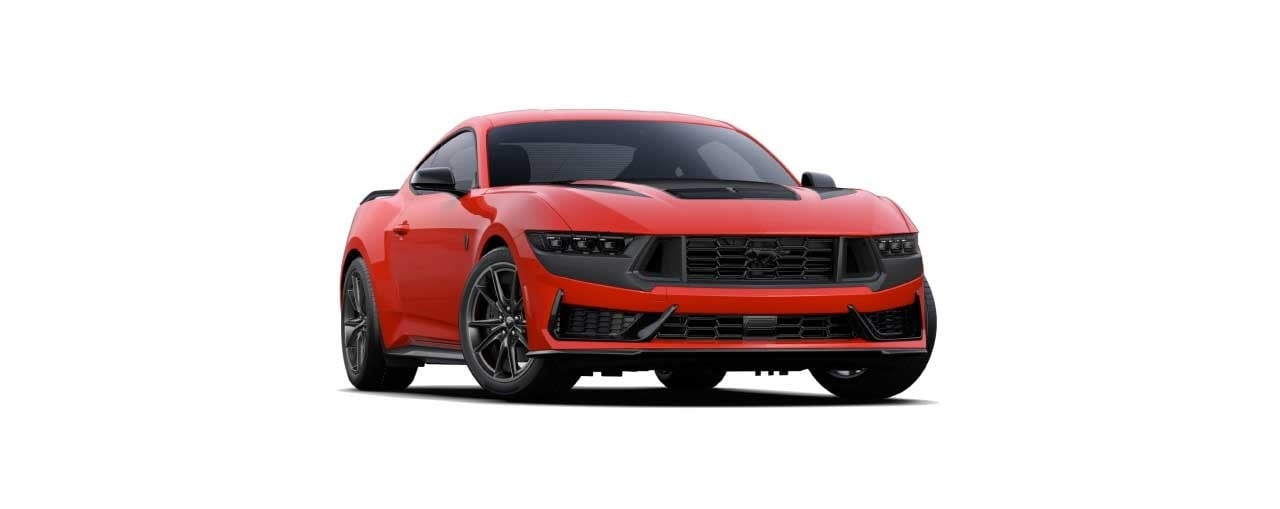 Mustang Dark Horse en color Rojo Fuerte