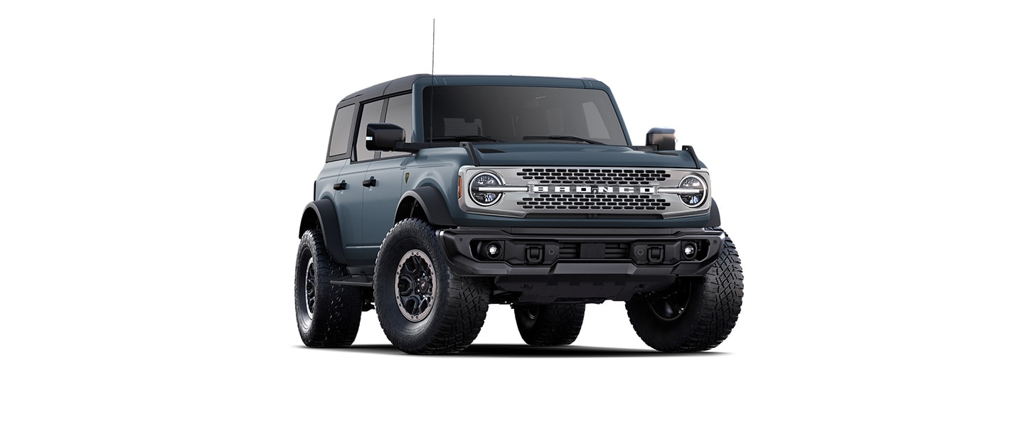 Nueva camioneta SUV Bronco Gris Azulado