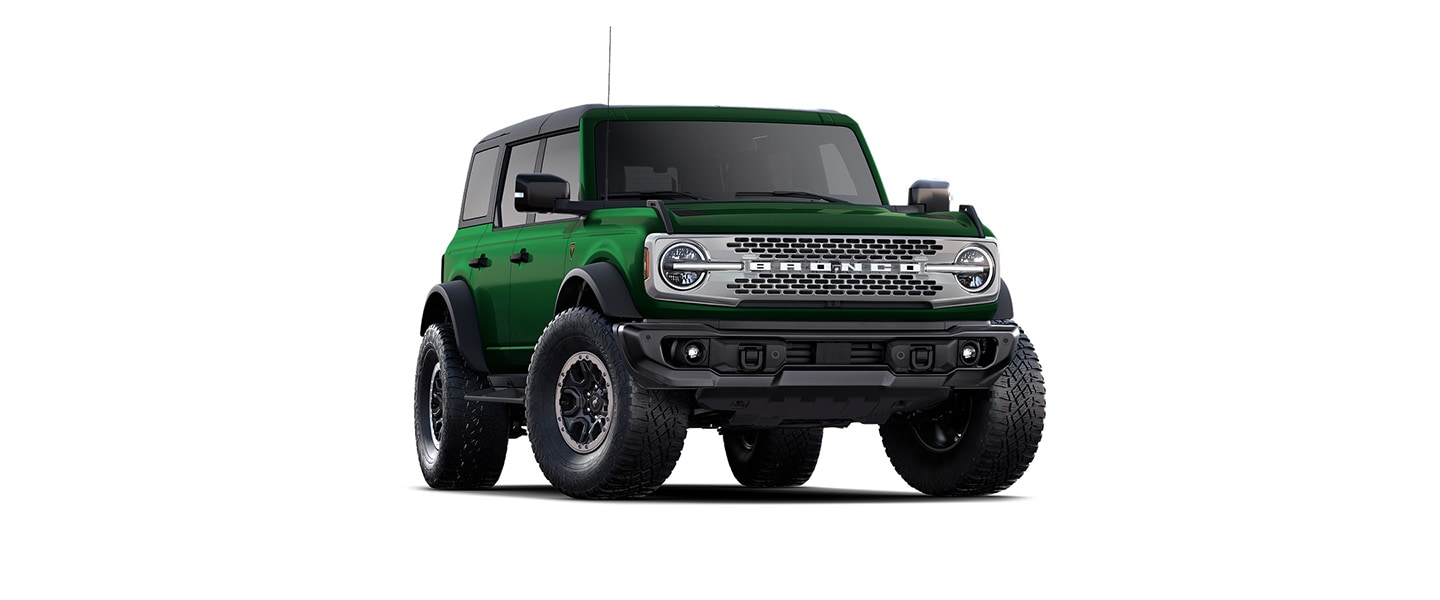Nueva camioneta SUV Bronco Verde Acacia