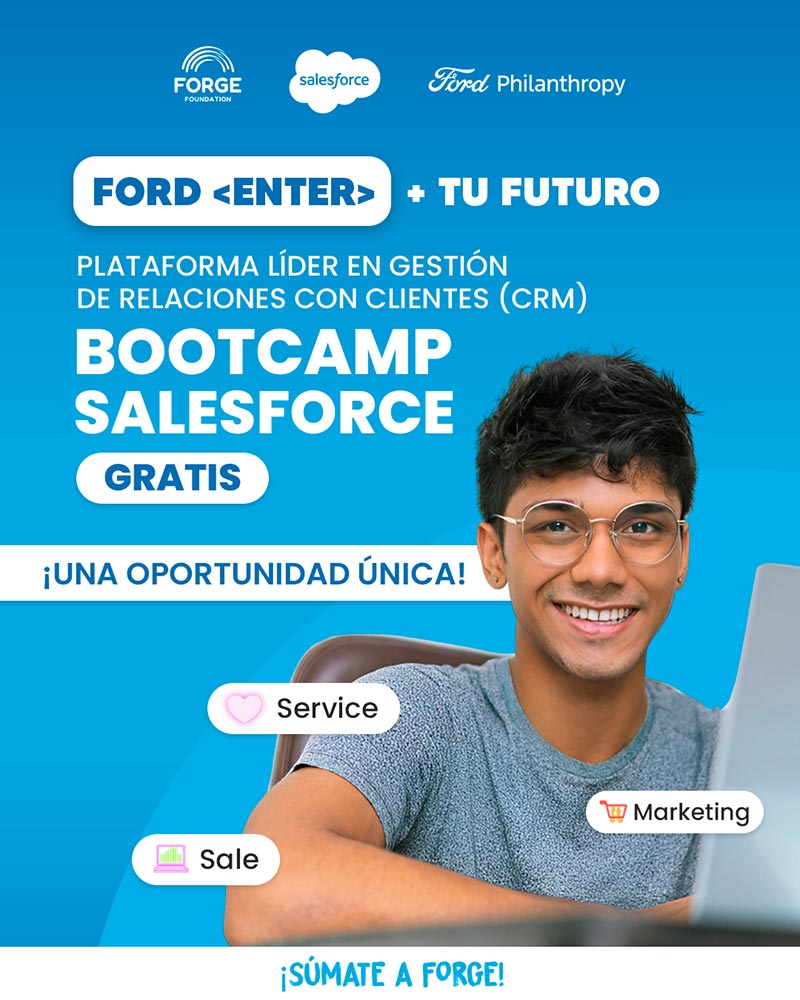 Ford Enter: Ford y Fundación Forge capacitan a jóvenes en Salesforce para un futuro tecnológico