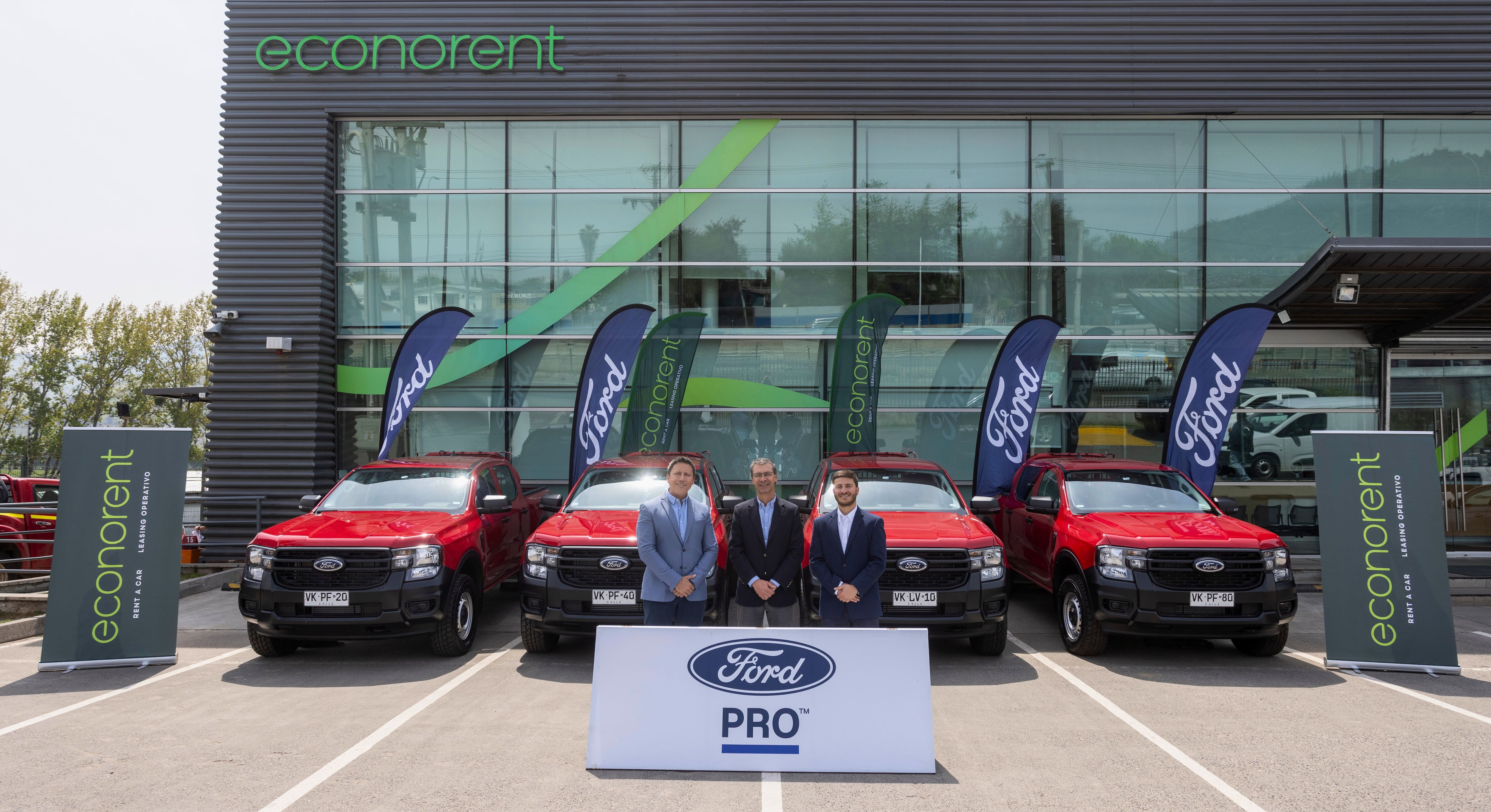 Ford Chile fortalece su negocio de flotas con la renovación de Econorent