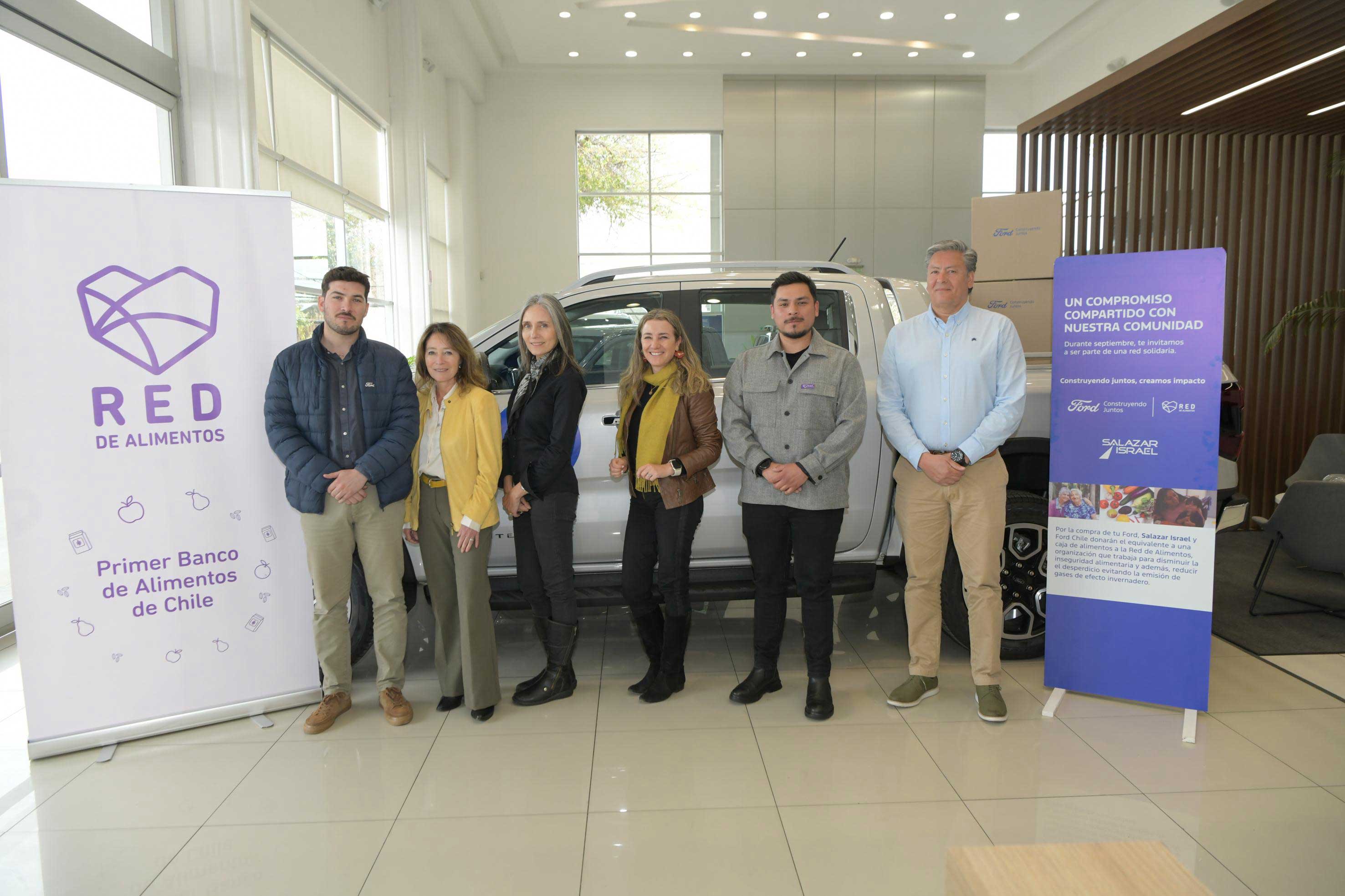 Ford Chile y su red de concesionarios donaron más de 14 toneladas de suministros a Red de Alimentos 