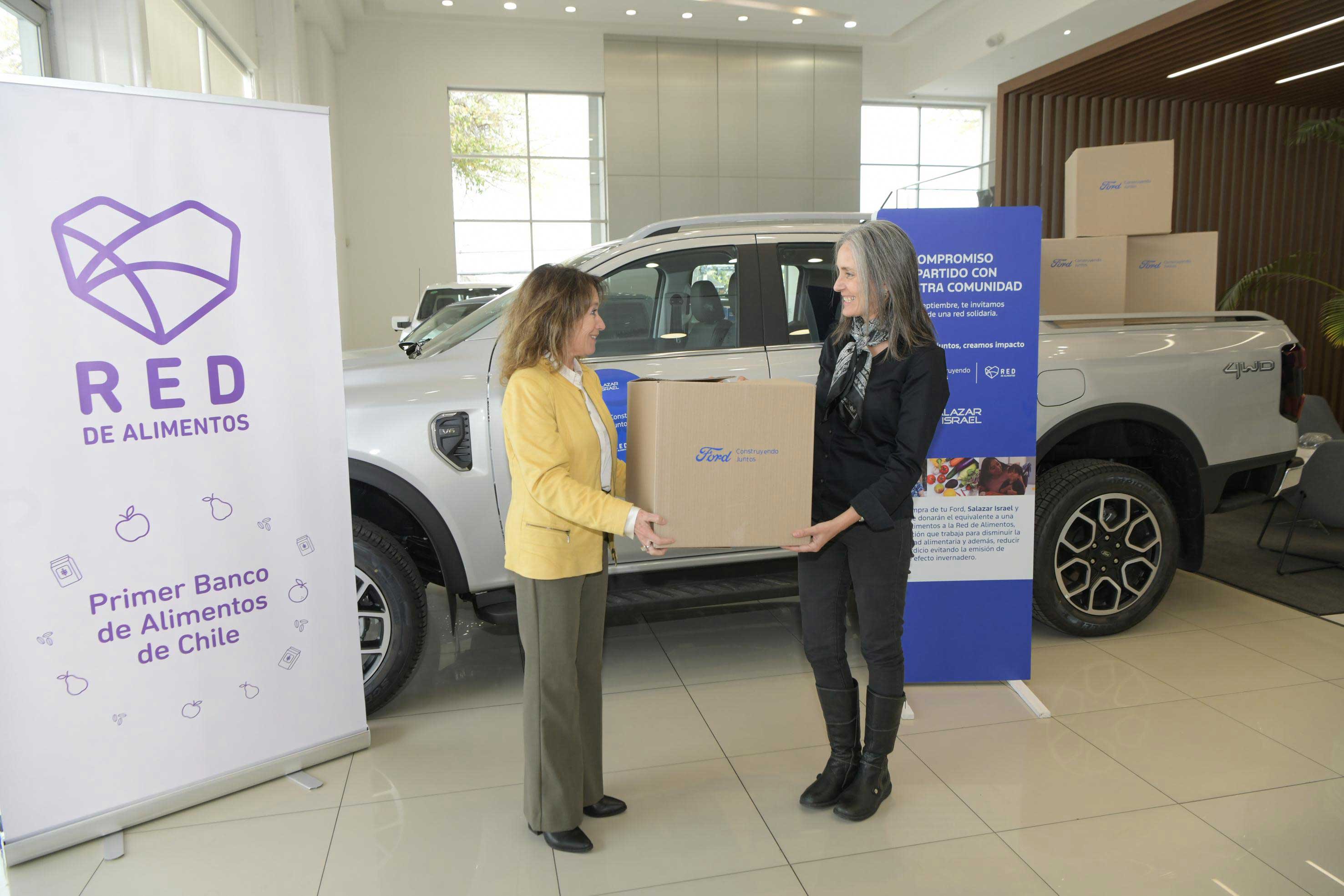 Ford Chile y su red de concesionarios donaron más de 14 toneladas de suministros a Red de Alimentos 