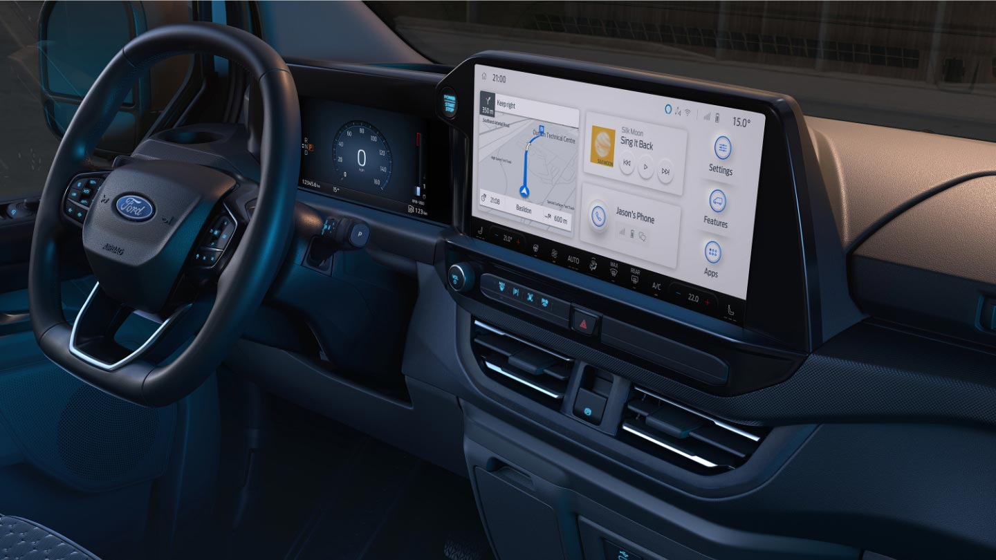 Diseño interior digitalizado de la Transit Custom Furgón