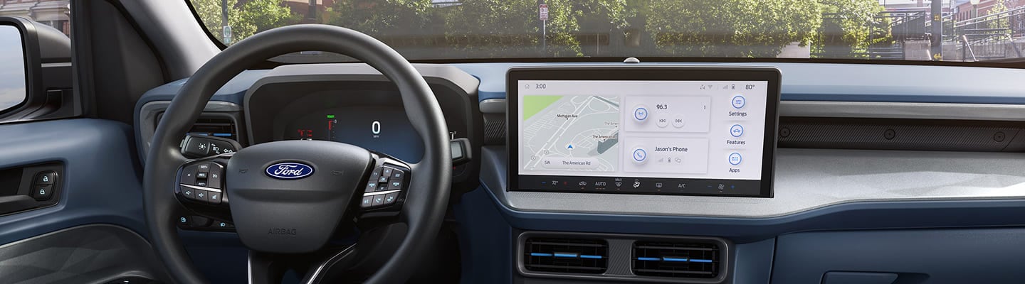 Diseño interior de la Ford Maverick