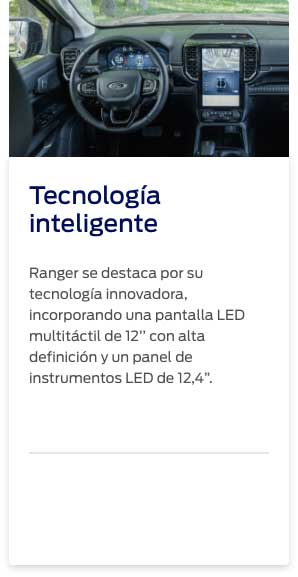 Ford Ranger Tecnología Inteligente
