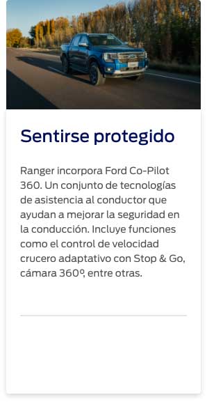 Ford Ranger Sentirse Protegido