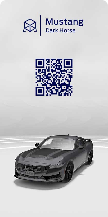 Conoce Mustang Dark Horse con tu smartphone y realidad aumentada