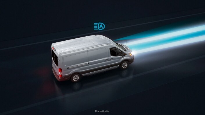 Control Automático de Luces Altas de la Ford Transit Custom